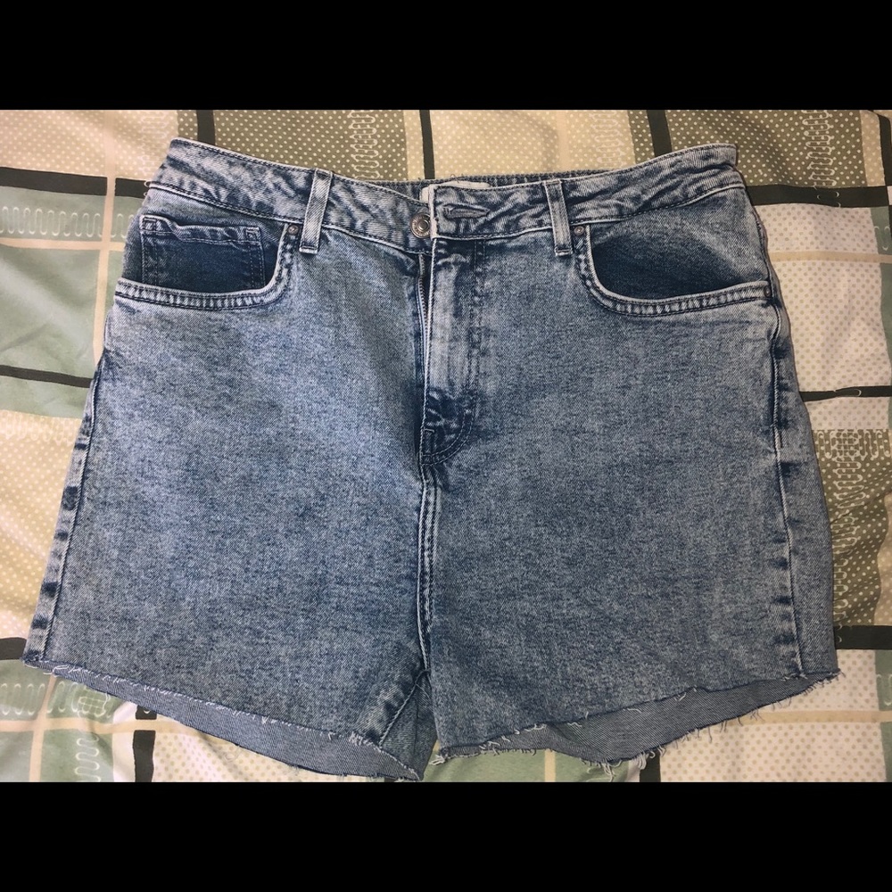 Light Blue High Waisted Shorts
